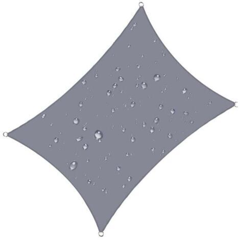 BARKBUSTERS  Voile d\\'ombrage rectangulaire 4x5 m Impermable Anti 93% UV rsistant l\\'eau Protection Contre Le Vent Polyester avec Protection UV pour Jardin terrasse Camping Gris