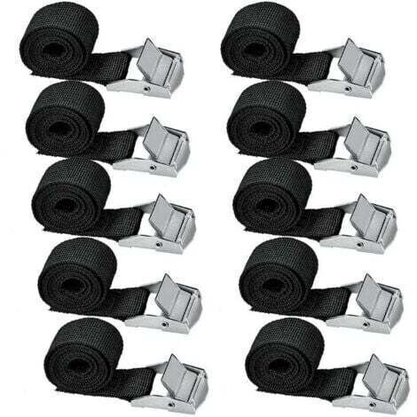 BARKBUSTERS10 pièces sangles d'arrimage 200 cm Kit de fixation pour moto/voiture/porte-vélo sangles de serrage charge maximale 500 kg