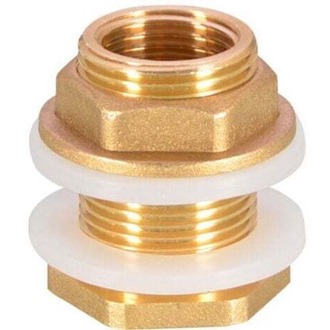BARKBUSTERS4 Pièces G1/2 Laiton Réservoir d'eau Tuyau d'eau Raccord Adaptateur Robinet Douille de Seau à Pluie Douille de Réservoir en Laiton pour Robinet Seau de Pluie Réservoir d'eau