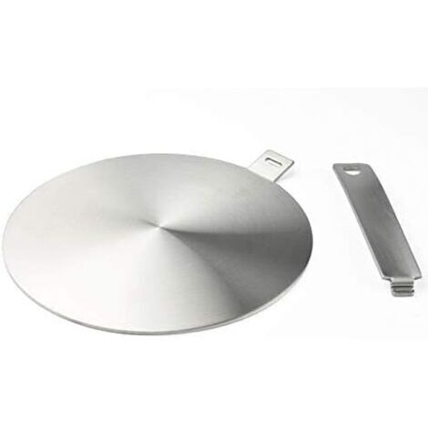 BARKBUSTERSAdaptateur à induction, disque convertisseur pour plaque de cuisson à induction, plaque de diffusion de chaleur avec poignée et base séparables 20 cm