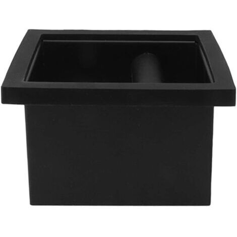 BARKBUSTERSBoîte à frapper, goulotte à fond ouvert en acier inoxydable, seau à déchets de bureau intégré, pour la maison, le café, le restaurant, l'hôtel et le b