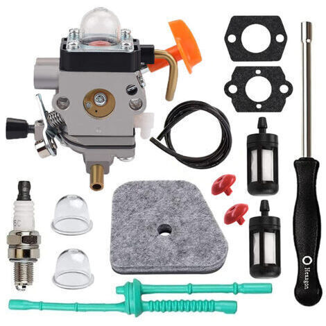 BARKBUSTERSCarburateur FS90R C1Q-S174 pour Stihl FS87 FS90 FS100 FS110R KM90 KM90R KM110R KM130R HT100 HT101 avec kit de réglage