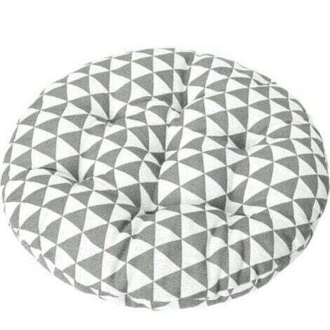 BARKBUSTERSCoussin de chaise de bistrot rond de 15 pouces, coussin de siège décoratif d'intérieur et d'extérieur, coussin de chaise doux et épais pour terrasse de jardin de bureau à domicil