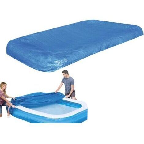 BARKBUSTERSHousse De Piscine Gonflable,Couverture de Piscine,Bâche Pliable Imperméable Anti-Poussière avec Cordon pour Spa, Hiver, Extérieur, Jardin et Bord de Piscine