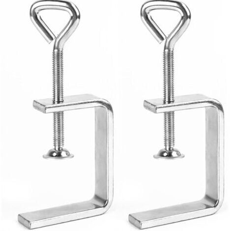 BARKBUSTERSLot de 2 serre-joints en C en acier inoxydable, réglables pour bois et soudage, haute résistance