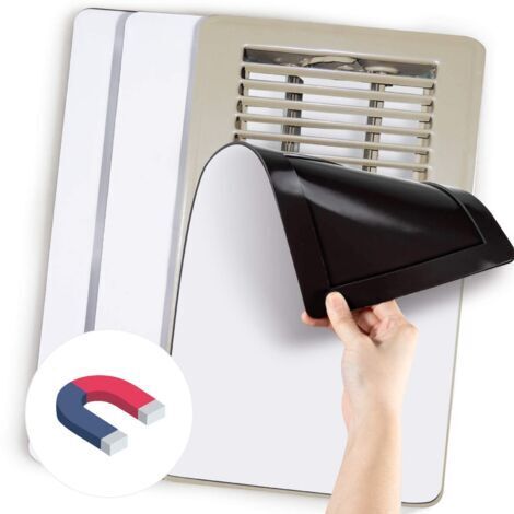 BARKBUSTERSLot de 3 couvercles d'aération magnétiques, aimants extra puissants, 30,5 x 14 cm, ultra épais de 1,5 mm, couvercles d'aération pour sol