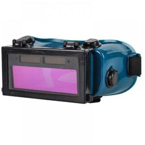 BARKBUSTERSLunettes Masque de Soudure LCD Batterie Solaire Auto-obscurcissant/assombrissantes Lunette de Protection des Yeux pour Soudage avec Bande (Vert)