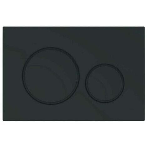 BARKBUSTERSPlaque de Commande WC Compatible Geberit Sigma 20 - Duofix - Design Élégant Noir Mat 115.882.16.1