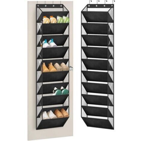 BARKBUSTERSRange-chaussures à 10 niveaux pour placard, avec grandes poches profondes, pour ranger les bottes à la porte