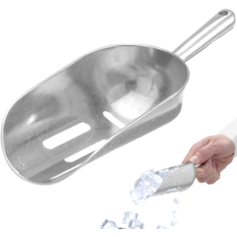 Barkeeper-Schaufel mit Löchern, Aluminium, 0,35 l