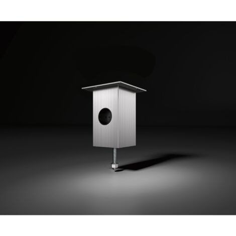 Barkonsole Jumbo  Power Station 80 x 80 x 170 mm Aluminium Edelstahl-Effekt