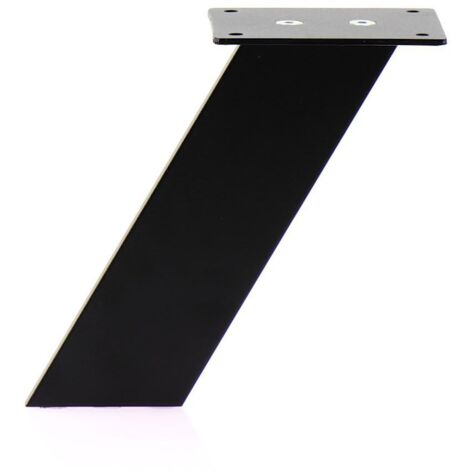 Barkonsole Korfu schräg, (Thekenstütze) H 170 mm (Thekenfuß) Aluminium schwarz