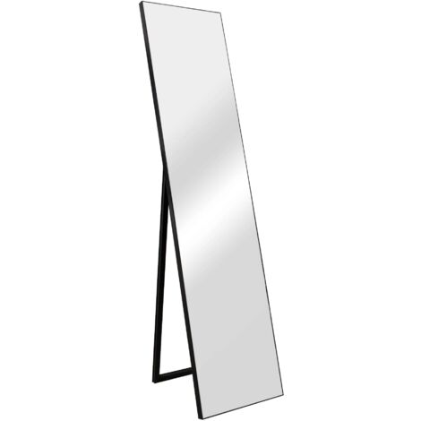 Barletta psyche espejo de pie inclinable 150 x 35 cm negro 030007970