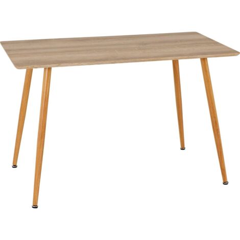 Barley Dining Table - L70 x W120 x H76 cm - Oak Veneer/Oak Effect