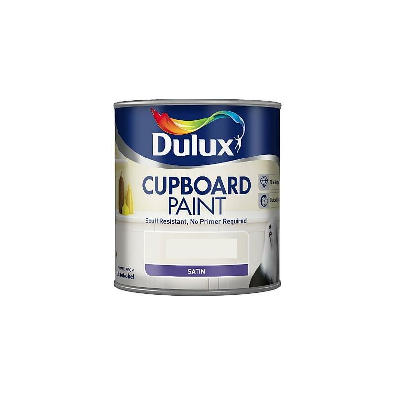 Dulux Retail - Dulux - Retail Cupboard Paint - 600ml - Jasmine White - Jasmine White