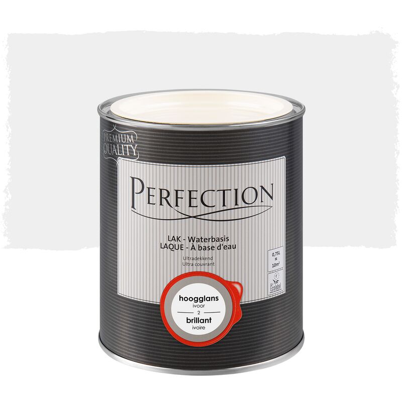 

Barniz a base de agua, Perfection - Gloss - 02 de Marfil - 750ml - 10m² - Cobertura total - 02 Marfil