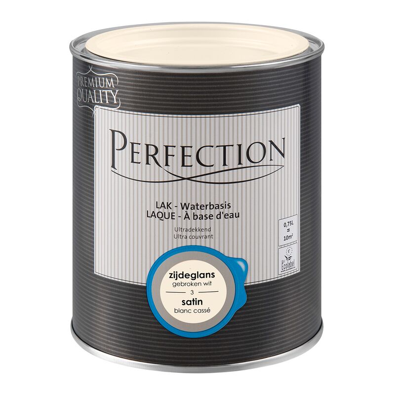 

Barniz a base de agua, Perfection - Satinada - 03 Blanquecino - 750ml - 10m² - Cobertura total - 03 Blanquecino