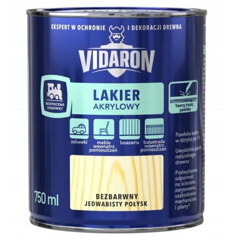 Barniz acrílico para madera, transparente, brillo, 0,75 l