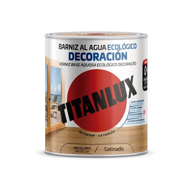 

Titanlux - Barniz mad sat. 750 ml teca al agua ecologico decoracion int