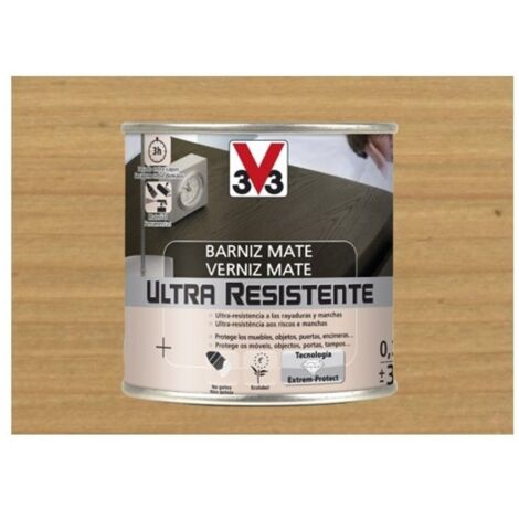 Barniz interior al agua ultra resistente mate 250 ml roble c