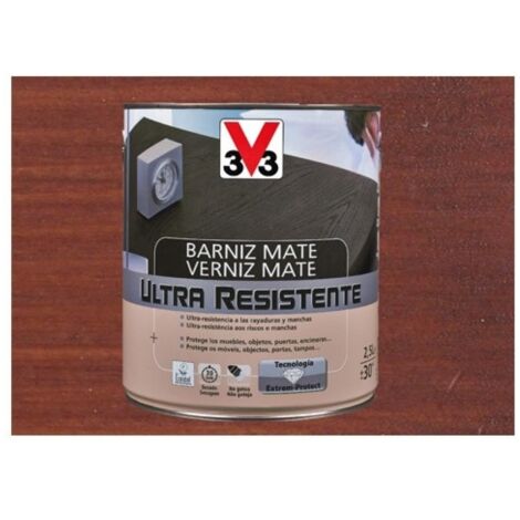 Barniz interior al agua ultra resistente mate 750 ml caoba