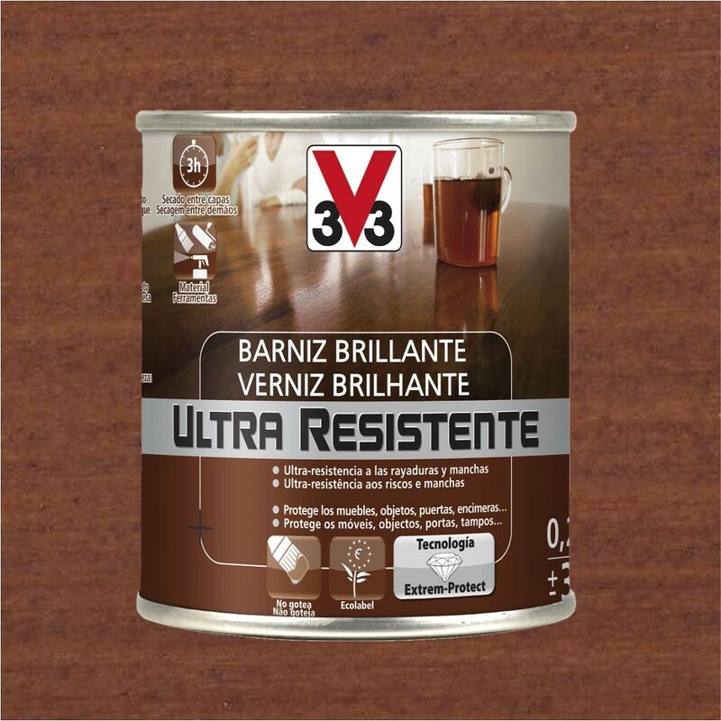 

V33 056802 - Barniz interior Ultra Resistente color sapeli acabado brillante 750 ml