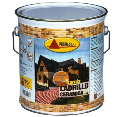 Barniz Ladrillo Ceramica Sintetico 4 Lt Afex106 Promade