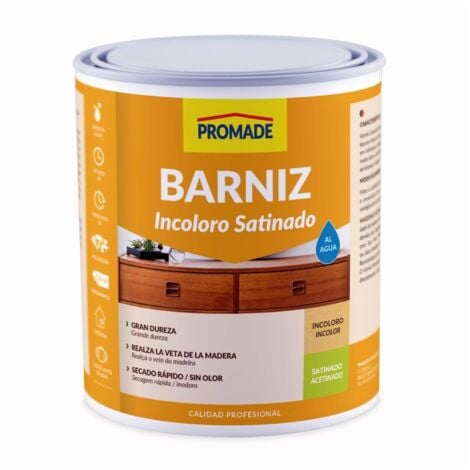 Barniz mad sat. 375 ml inc. int. agua promade