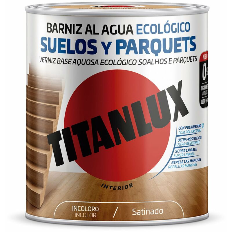 

Titanlux - Barniz Mad Sat. 750 Ml Inc. Poliu. Ecologico Suelos Y Parque