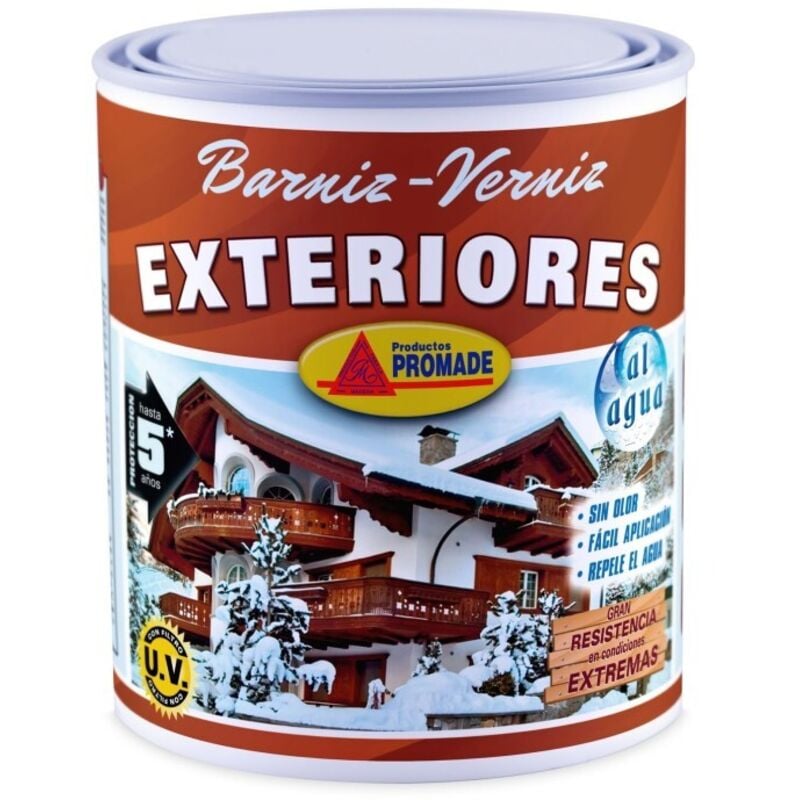 

Barniz Madera Exteriores Al Agua Bril 750 Ml Aeba104 Promade