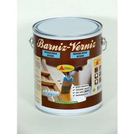 Barniz Madera Interior Brillo Al Agua 4 Lt Abtb106 Promade