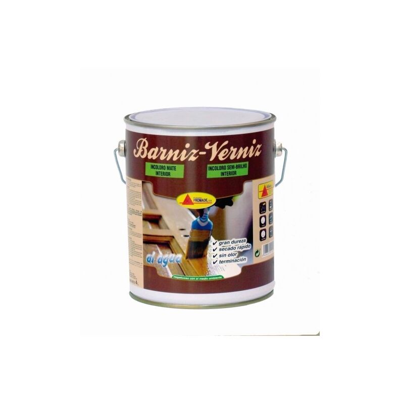 

Barniz Madera Interior Mate Al Agua 4Lt Abtm106 - Promade