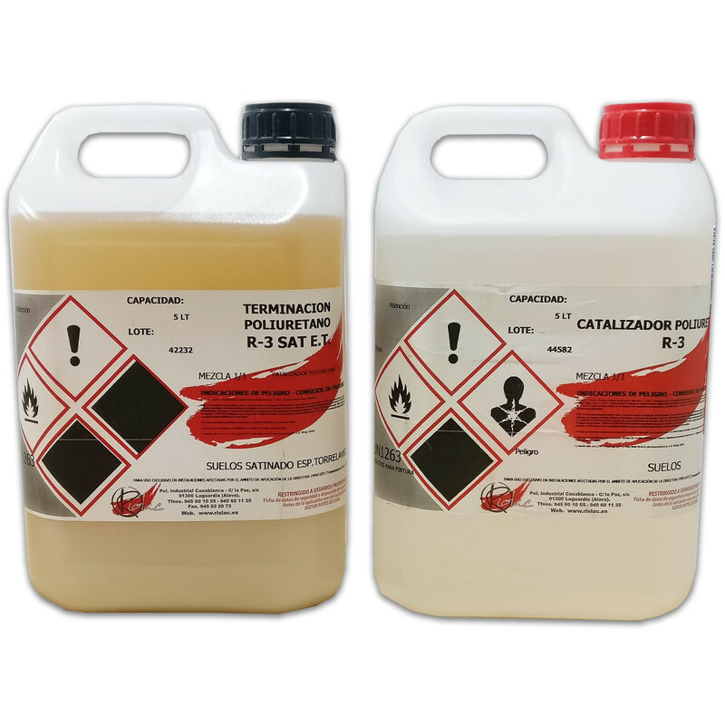 

Riolac - BARNIZ SUELOS SATINADO 2 Componentes R-3 5Lt+5Lt