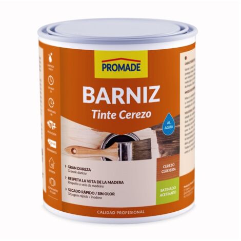Barniz tinte int satina agua 375 ml cerezo abat303 promade