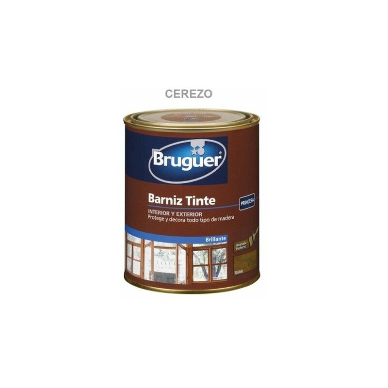 

Barniz Madera Brillante 250 Ml Cerezo Interior/Exterior Sintetico - Bruguer