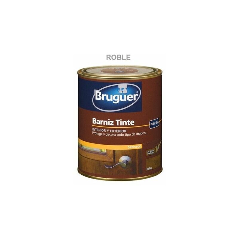 

Barniz Madera Satinado 750 Ml Roble Interior/Exterior Sintetico - Bruguer