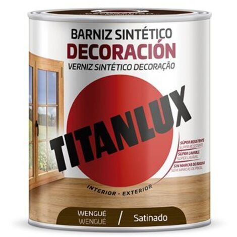 barniz tinte wengue satinado titanlux 750ml uinterior/exterior m11