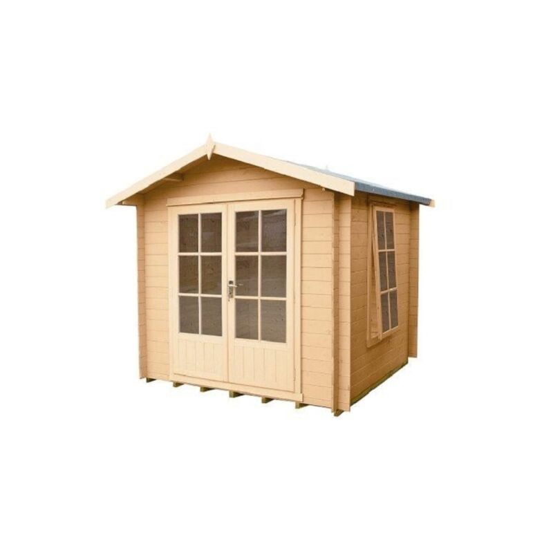 Shire - Barnsdale Log Cabin Home Office Garden Room Approx 7 x 7 Feet