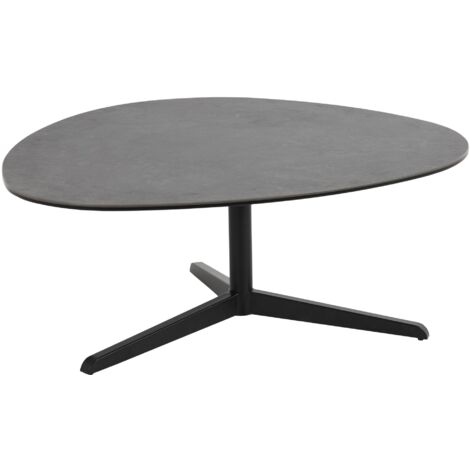 Barnsley Couchtisch 95 x 100 cm Glas Schwarz.