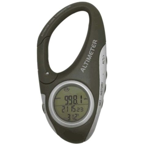 Barometer, Höhenmesser, Thermometer, Wettervorhersagemonitor für Klettern, Camping und Outdoor-Sport – multifunktional mit Hintergrundbeleuchtung