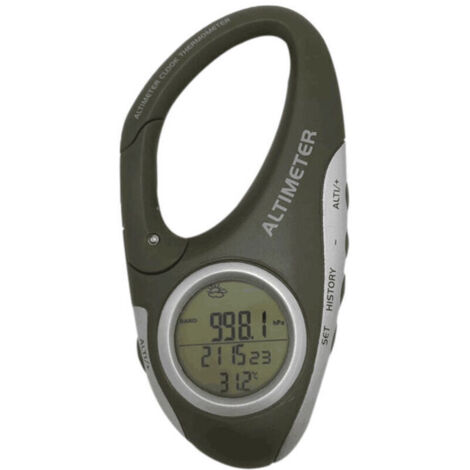 Baromètre Altimètre Thermomètre Prévisions Météo Moniteur pour Escalade Camping Outdoor Sport Multifonction avec Rétro-éclairage