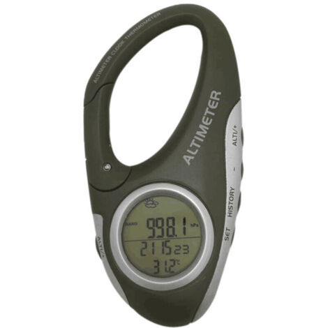Baromètre Altimètre Thermomètre Prévisions Météo Moniteur pour Escalade Camping Outdoor Sport Multifonction avec Rétro-éclairage
