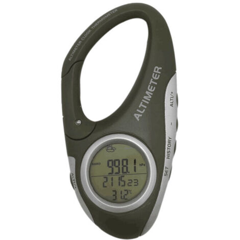 Baromètre Altimètre Thermomètre Prévisions Météo Moniteur pour Escalade Camping Outdoor Sport Multifonction avec Rétro-éclairage