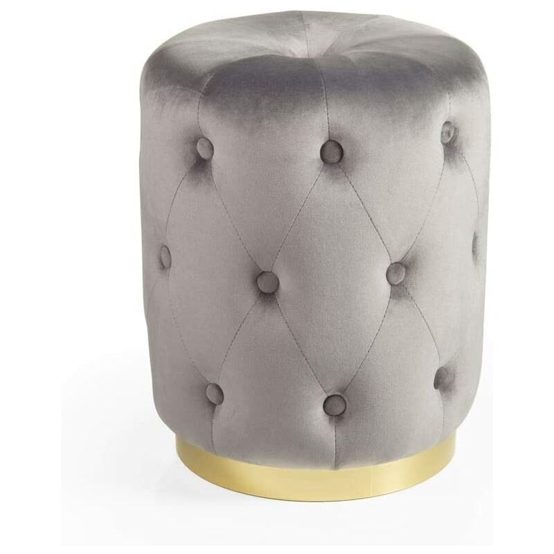

Barones Inicio Acoldido Cilíndrico Quilddrical Velvet Base Golden STYLE 36x36x47 cm Powder Powder
