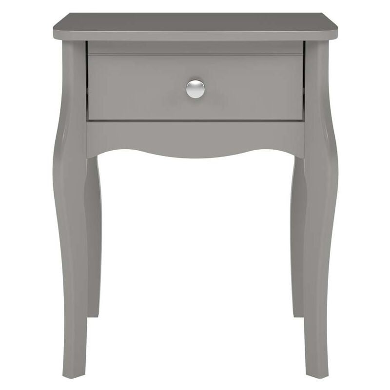 Baroque table de nuit 1 tiroir gris.