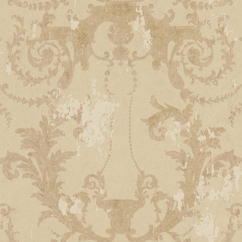 

Baroque wallcovering wall Profhome 376483 non-woven wallpaper slightly textured baroque style matt beige gold 5.33 m2 (57 ft2)