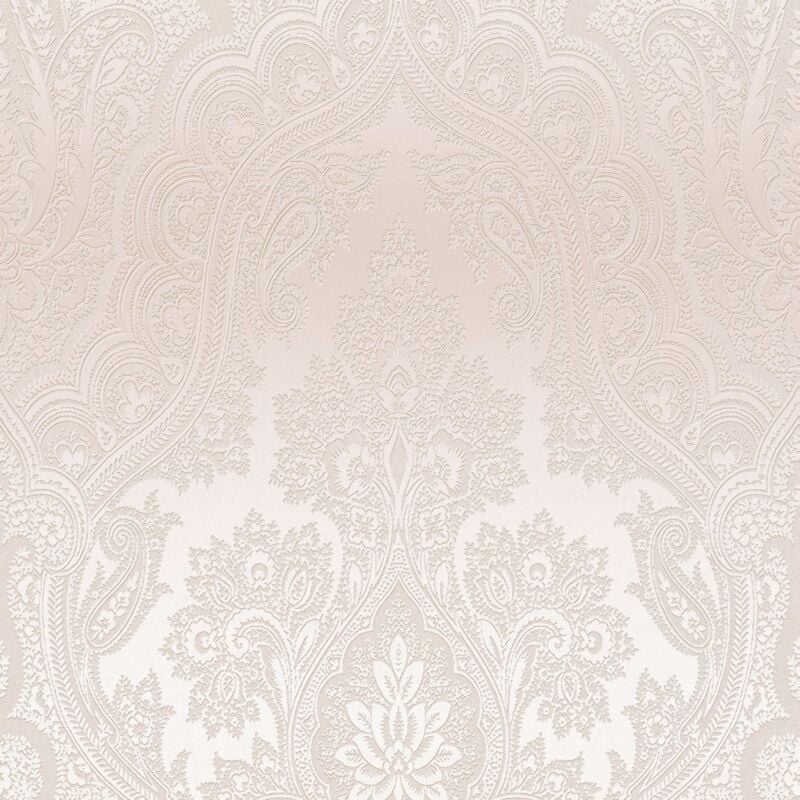 Baroque wallcovering wall Profhome 387083 hot embossed non-woven wallpaper smooth baroque style glittering pink pearl pink 5.33 m2 (57 ft2)