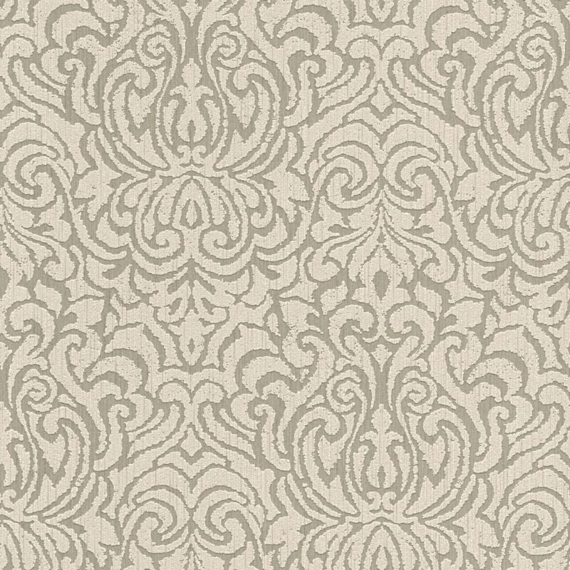 Profhome - Baroque wallcovering wall 961931 textile wallpaper textured baroque style matt beige brown 5.33 m2 (57 ft2)