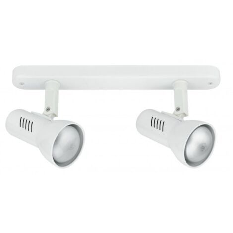 BARRA 2 SPOT CARRERA E27 28,5XH18,7CM BIANCA