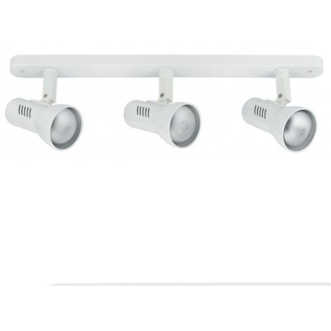 BARRA 3 SPOT CARRERA E27 39XH18,7CM BIANCA